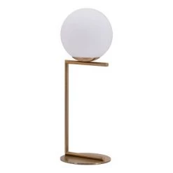 25" Modern Geometric Table Lamp (Includes Light Bulb) Brass - ZM Home