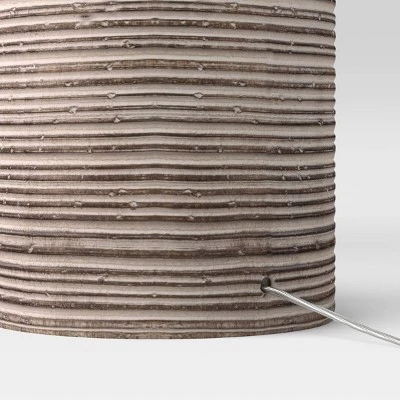 Faux Wood Lamp Base Brown - Threshold™ 4 Faux Wood Lamp Base Brown - Threshold™ - Image 2