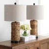 JONATHAN Y (Set of 2) 25" Elicia Sea Grass Table Lamps Natural (Includes LED Light Bulb) - JONATHAN Y -Loca Table Lamps Store unnamed file 102