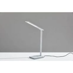 16" Declan Charge Wireless Charging Multi-Function Desk Lamp (Includes LED Light Bulb) White - Adesso