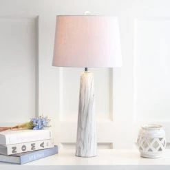 JONATHAN Y 29" Bradley Resin Table Lamp (Includes LED Light Bulb) White - JONATHAN Y
