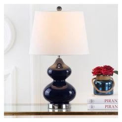 Table Lamp - Safavieh Chinese Red/white