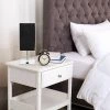 Petite Stick Lamp with USB Charging Port and Fabric Shade - Simple Designs Gray -Loca Table Lamps Store unnamed file 1064