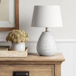 Large Ceramic Textured Table Lamp Base - Threshold™
