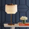 JONATHAN Y 27.5" Fringed/Metal Coco Table Lamp (Includes LED Light Bulb) Gold - JONATHAN Y -Loca Table Lamps Store unnamed file 1166
