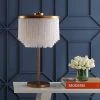 JONATHAN Y 27.5" Fringed/Metal Coco Table Lamp (Includes LED Light Bulb) Gold - JONATHAN Y -Loca Table Lamps Store unnamed file 1167