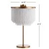 JONATHAN Y 27.5" Fringed/Metal Coco Table Lamp (Includes LED Light Bulb) Gold - JONATHAN Y -Loca Table Lamps Store unnamed file 1168