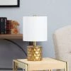 15" The Hive Mini Gilded Silverwood Table Lamp with Shade (Includes CFL Light Bulb) Brushed Gold - Decor Therapy 6 15" The Hive Mini Gilded Silverwood Table Lamp with Shade (Includes CFL Light Bulb) Brushed Gold - Decor Therapy -Loca Table Lamps Store unnamed file 1219
