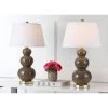 Set of 2 Pamela Triple Gourd Lamp (Includes LED Light Bulb) Taupe - Safavieh -Loca Table Lamps Store unnamed file 1223