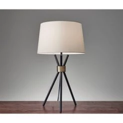 25.5" Benson Table Lamp Black - Adesso