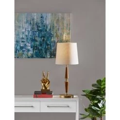 Weston Table Lamp Walnut - Adesso