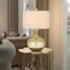 23" Logan Glass Table Lamp with Drum Hardback Fabric Shade Amber - Cal Lighting 2 23" Logan Glass Table Lamp with Drum Hardback Fabric Shade Amber - Cal Lighting -Loca Table Lamps Store unnamed file 1284