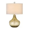 23" Logan Glass Table Lamp with Drum Hardback Fabric Shade Amber - Cal Lighting -Loca Table Lamps Store unnamed file 1285
