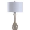 Selsey Glass Table Lamp with Pedestal Base Drum Shade Champagne - StyleCraft -Loca Table Lamps Store unnamed file 1313