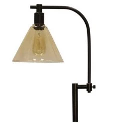 Madison Table Lamp Bronze Cloud Clear - StyleCraft