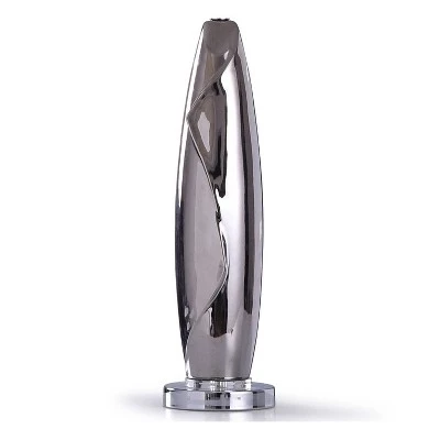 Guildford Fluid Design Table Lamp with Acrylic Accent Drum Shade Silver - StyleCraft 4 Guildford Fluid Design Table Lamp with Acrylic Accent Drum Shade Silver - StyleCraft - Image 2