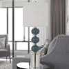 35.5" Malaga Ceramic Slate Pair of Table Lamp Blue/Chrome - Cal Lighting -Loca Table Lamps Store unnamed file 1368