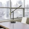 27" Metal AdjusDesk Virton Arm Desk Lamp (Includes LED Light Bulb) Black/Antique Brass - Cal Lighting -Loca Table Lamps Store unnamed file 1371