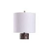 Chesham Floral Open Design Column Table Lamp with Drum Shade Brass - StyleCraft -Loca Table Lamps Store unnamed file 1373