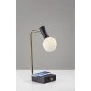 17.5" Windsor Adessocharge Desk Lamp (Includes LED Light Bulb) Matte Black - Adesso -Loca Table Lamps Store unnamed file 1394