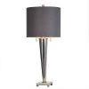 Jasper Transitional Pillar Design Glass Body Table Lamp with Fabric Shade Chrome - StyleCraft -Loca Table Lamps Store unnamed file 1396