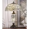 24.5" Tiffany Table Lamp with Hand Cut Stained Glass Shade (Includes LED Light Bulb) Black - Cal Lighting 1 24.5" Tiffany Table Lamp with Hand Cut Stained Glass Shade (Includes LED Light Bulb) Black - Cal Lighting -Loca Table Lamps Store unnamed file 1402