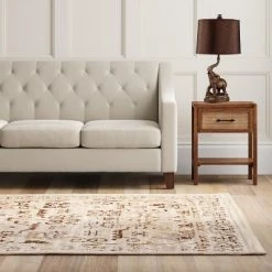 26.5" Novelty Metal Table Lamp with Elephant Base Brown - Ore International