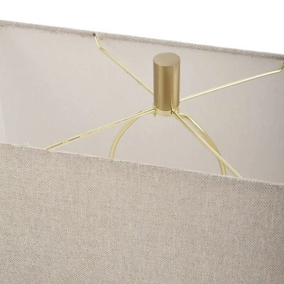 Steel Ring Table Lamp with Marble Insert Accent White - StyleCraft 6 Steel Ring Table Lamp with Marble Insert Accent White - StyleCraft - Image 4