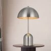 30" Peppa Metal Accent Lamp with Dome Shape Shade Brushed Steel - Cal Lighting -Loca Table Lamps Store unnamed file 1536