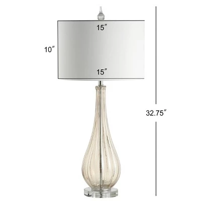JONATHAN Y 32.75" Glass/Crystal Dew Drop Table Lamp (Includes LED Light Bulb) Beige - JONATHAN Y 5 JONATHAN Y 32.75" Glass/Crystal Dew Drop Table Lamp (Includes LED Light Bulb) Beige - JONATHAN Y - Image 3