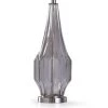 Nelson Geometric Glass Table Lamp with Tapered Drum Shade Silver/Gray - StyleCraft -Loca Table Lamps Store unnamed file 1587
