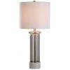 Royal Gate Glass Pillar Table Lamp with Marble Base Drum Shade White - StyleCraft -Loca Table Lamps Store unnamed file 1588