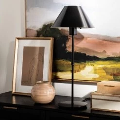 Threshold Designed W/Studio McGee Buffet Stick Metal Table Lamp (Includes LED Light Bulb) - Threshold™ designed with Studio McGee Black