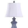 Tao's Textured Urn Table Lamp with Bell Shade Denim Blue - StyleCraft -Loca Table Lamps Store unnamed file 1600