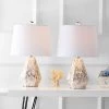JONATHAN Y 21" (Set of 2) Isabella Seashell Table Lamp (Includes LED Light Bulb) Natural - JONATHAN Y -Loca Table Lamps Store unnamed file 1622