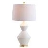 JONATHAN Y 29" Ceramic Alba Geometric Table Lamp (Includes Energy Efficient Light Bulb) - JONATHAN Y White -Loca Table Lamps Store unnamed file 1664