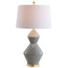JONATHAN Y 29" Ceramic Alba Geometric Table Lamp (Includes Energy Efficient Light Bulb) - JONATHAN Y White -Loca Table Lamps Store unnamed file 1665