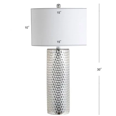 JONATHAN Y 30" Glass Isabella Table Lamp (Includes LED Light Bulb) Silver - JONATHAN Y 5 JONATHAN Y 30" Glass Isabella Table Lamp (Includes LED Light Bulb) Silver - JONATHAN Y - Image 3
