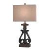 Brampton Open Scroll Design Table Lamp with Rectangle Shade Blue - StyleCraft -Loca Table Lamps Store unnamed file 1720