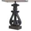 Brampton Open Scroll Design Table Lamp with Rectangle Shade Blue - StyleCraft -Loca Table Lamps Store unnamed file 1721