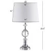 JONATHAN Y 25.5" Crystal/Metal Channing Table Lamp (Includes LED Light Bulb) Clear - JONATHAN Y -Loca Table Lamps Store unnamed file 1730