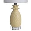 Ceramic Yellow Pineapple Table Lamp with White Hardback Fabric Shade - StyleCraft -Loca Table Lamps Store unnamed file 1737