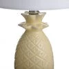 Ceramic Yellow Pineapple Table Lamp with White Hardback Fabric Shade - StyleCraft -Loca Table Lamps Store unnamed file 1739