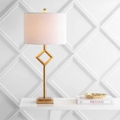 JONATHAN Y 30.75" Metal/Resin Juno Table Lamp (Includes LED Light Bulb) Gold - JONATHAN Y