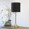 Tapered Desk Lamp with Fabric Drum Shade Black - Simple Designs -Loca Table Lamps Store unnamed file 1769