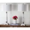 (Set of 2) 31" Colleen Table Lamp White (Includes CFL Light Bulb) - Safavieh -Loca Table Lamps Store unnamed file 1826