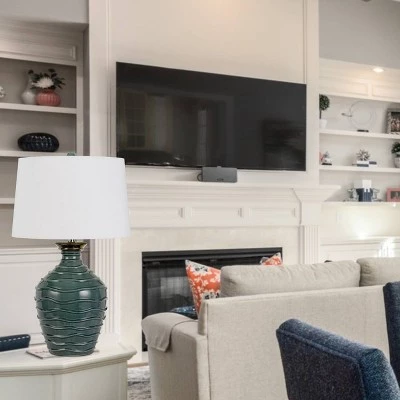 29" Oristano Ceramic Table Lamp Green - Cal Lighting 3 29" Oristano Ceramic Table Lamp Green - Cal Lighting