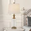 26.5" Breda Glass Table Lamp with Taper Drum Hardback Fabric Shade Copper - Cal Lighting -Loca Table Lamps Store unnamed file 1854