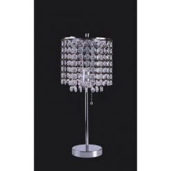 20.25" Deco Glam Table Lamp Silver - Ore International