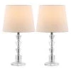 (Set of 2) 16" Harlow Tiered Crystal Lamp Clear (Includes CFL Light Bulb) - Safavieh -Loca Table Lamps Store unnamed file 1885